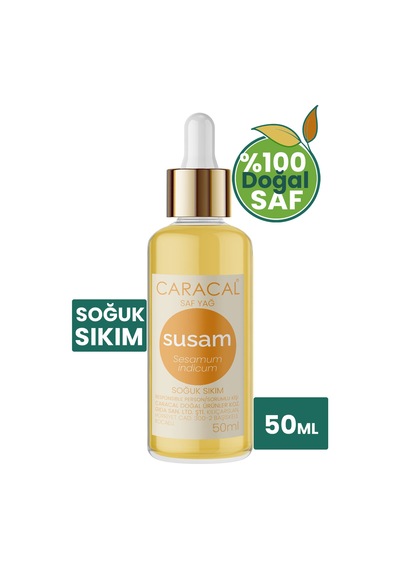 Caracal Doğal Susam Yağı Soğuk Sıkım %100 Saf 50 Ml
