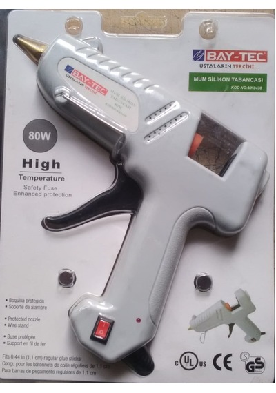 Bay-tec Mum Silikon Tabancası Kalın 80 Watt