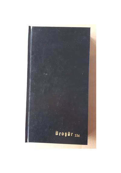 Ticari Broşür Defter 336 Yp 16x31 Cm  Sert Kapak 70 gr Kağıt Siya