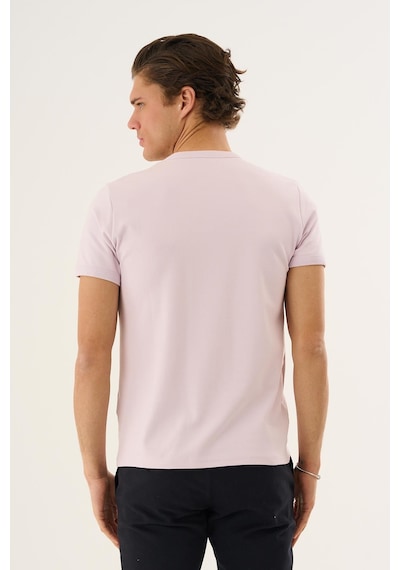 Alexander Gardi V Yaka Kısa Kollu Erkek T-shirt Lila