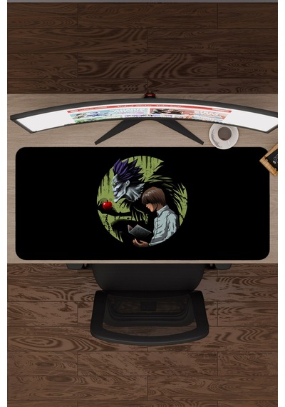 Death Note Anime V5 - 90x40 Xxl Gaming Kauçuk Kaymaz Taban Mouse Pad Fare Altlığı