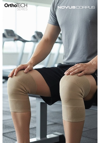 2'li Ortopedik Fitness Spor Dizlik Knee Sleeve Spor Antrenman Destek Gym Ortopedik Dizlik