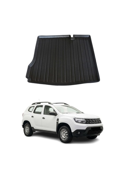 Dacia Duster Iı 4x2 2018+ Uyumlu Araca Özel Kauçuk Tpe Bagaj Havuzu Siyah