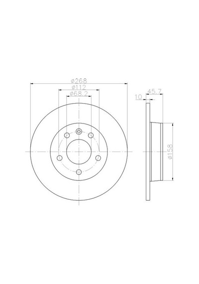 Bosch 0986478421 Arka Fren Disk Aynası Galaxy 1.9 Td I 2.0 I 2.3 94 06 Vw Sharan 95 10 Seat Alhambra 969 1045995