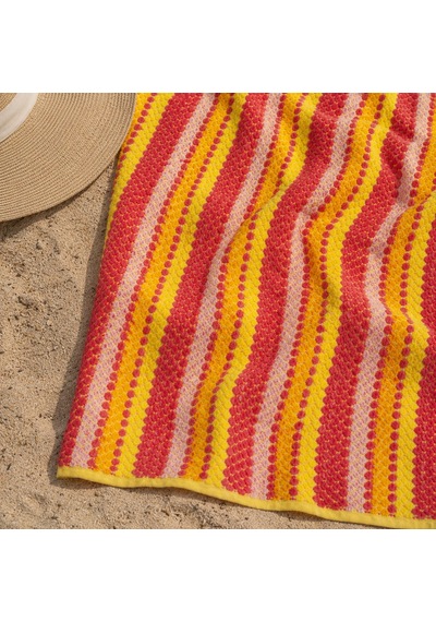 Soft Tivi Plaj Havlusu - Renkli - 70x140 Cm Çok Renkli