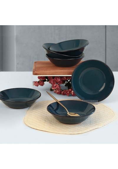 Keramika Lapis Hitit Yemek Tabağı 18 Cm 6 Adet Q08