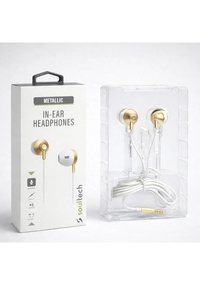 Soultech Metallic 3.5 Mm Jack Kablolu In-ear Kulaklık Metal Görünümlü Kulak İçi Kulaklık "kablolu Kulaklık"