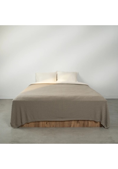 Novah Triko Çift Kişilik Battaniye Vizon 200x220 Cm Diğer