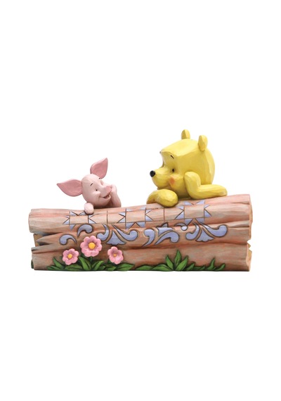 Traditions Pooh And Piglet On A Log Figürü, 6005964, Çok Renkli, Tek Boy