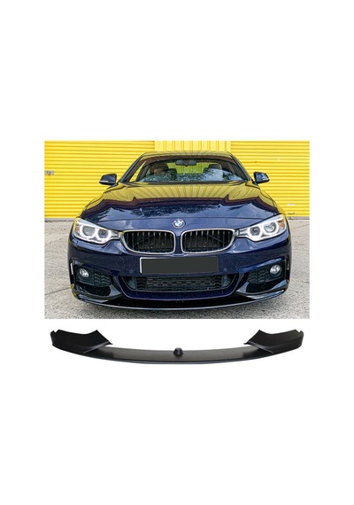 Bmw F36 4 Serisi M Technic Ön Lip Plastik Parlak Siyah Karlık-ön-ek-bodykit 2014 Ve Üzeri