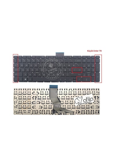 Hp 15s-eq0015nt 3l277ea Notebook Klavyesi Siyah Tr Yeşil Harfler - Işıklı