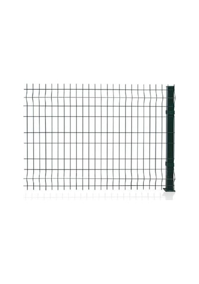 100 X 250 Cm Yeşil Panel Çit Teli Galvaniz Tel Çit Bahçe Teli 100 Cm Direk