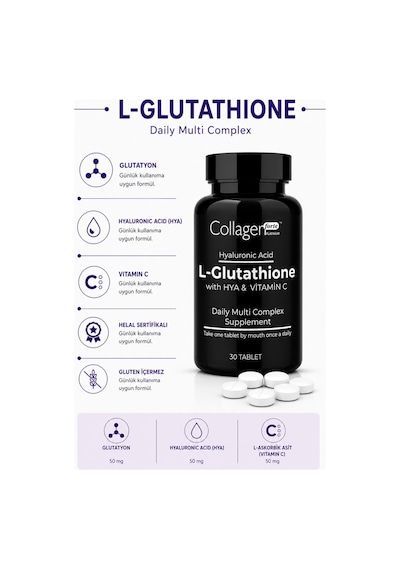 Collagen Forte Platinum L-Glutathione With Hya & Vitamin C 30 Tablet
