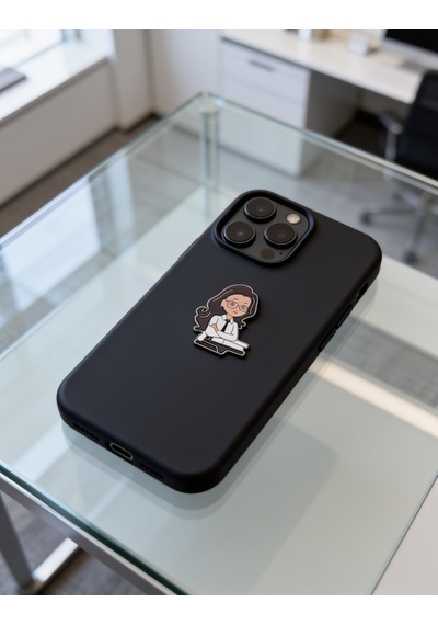 Kız Figürlü Anime Telefon Sticker 3d Metal Tasarım, Arka Süs A300147