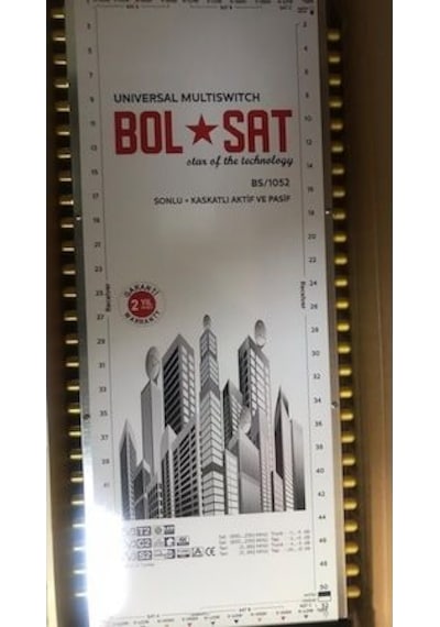 Bolsat Bs-10/52 Sonlu+kaskatlı Santral Adaptör Dahil