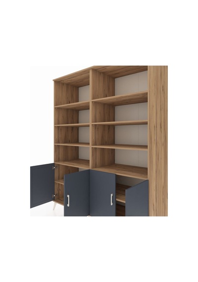 Kronos Gardrop 10 Raflı 4 Kapaklı 176x59x221 Çam-antrasit/çam Antrasit/çam Kronos Gardrop 10 Raflı 4 Kapaklı 176x59x221 Çam-antrasit/çam Antrasit/çam