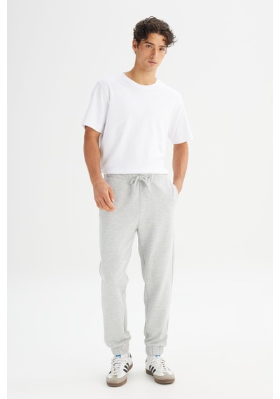 Erkek Pike İnterlock Sweatpant Gri Melanj