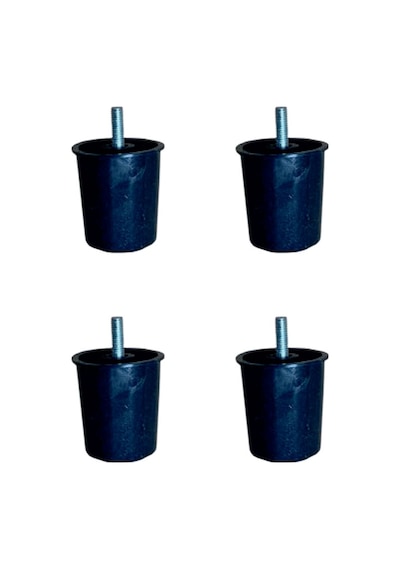 Baza Plastik Ayak - 58mm - Siyah M.8 Hks276 - 4 Adet Tdrtr