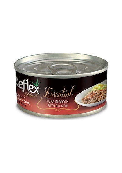 Reflex Plus Essential Ton Balıklı ve Somonlu Yetişkin Kedi Maması 24 x 70 G