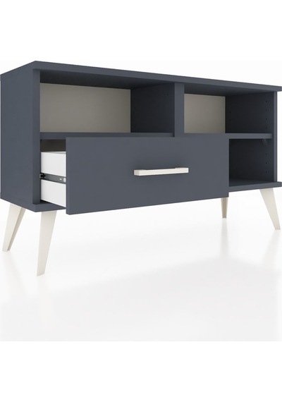 Arges Şifonyer 2 Raflı Tek Çekmeceli 88x30x48 Antrasit-antrasit Antrasit Arges Şifonyer 2 Raflı Tek Çekmeceli 88x30x48 Antrasit-antrasit Antrasit