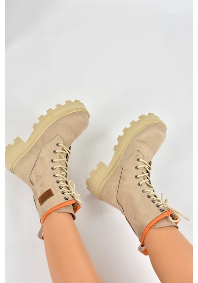 Fox Shoes Vizon Süet Kadın Bot L973916002