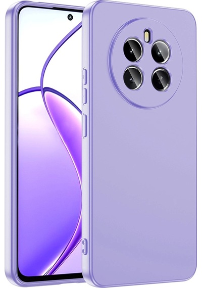 Realme 12 4g Kılıf Zore Mara Lansman Kapak Lila