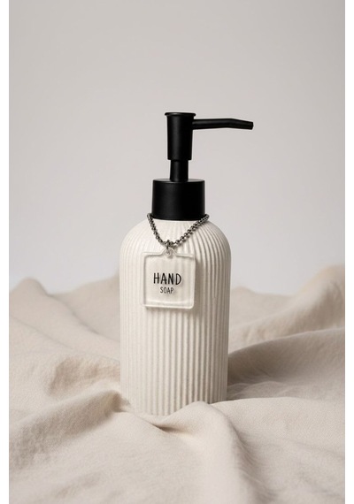 Buççin Online Mağaza Acar Rory Collection Sıvı Sabunluk Dekoratif Banyo Ve Mutfak Aksesuarı 320 Ml Poliresin Beyaz Çok Renkli