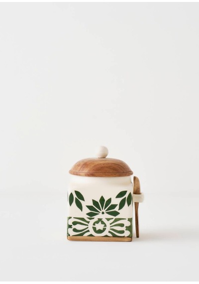 Bella Maison Molly Seramik Kavanoz Krem 800 Ml Krem