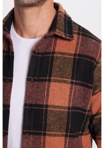Tudors Erkek Slim Fit Dar Kesim Oduncu Kareli Kışlık Gömlek-31995 Çok Renkli Tudors Erkek Slim Fit Dar Kesim Oduncu Kareli Kışlık Gömlek-31995 Çok Renkli