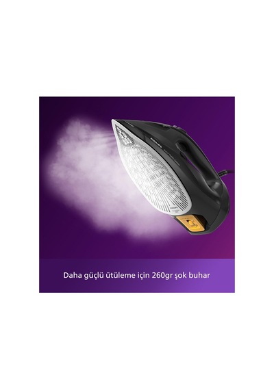Philips Azur Dst7511/80 7500 Serisi Siyah 3200 W Buharlı Ütü