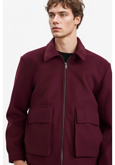 Defacto Fermuarlı Cepli Mont E9978ax25wnbr464 Bordo-br464