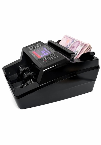 Sesli Karışık Para Sayma Makinesi Mıx 90, Tl Ve Euro Karışık Sayım - Dolar Adet Sayım Müşteri Ekranı