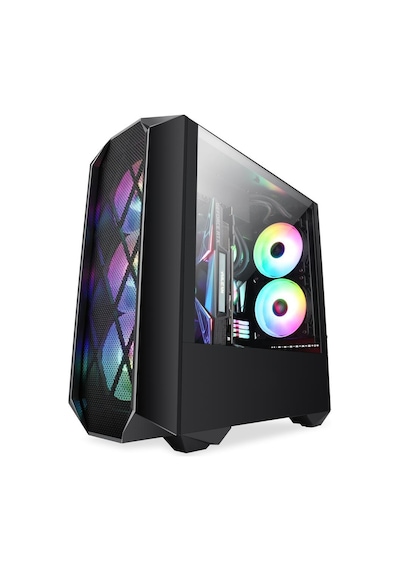Lunatic Orkinos Mesh Panel Dikey Ekran Kartı Takılabilen 4 Full RGB Fanlı ATX Bilgisayar Kasası