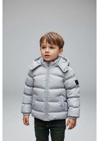Benitto Kids Erkek Bebek Şişme Mont 51374 Gri