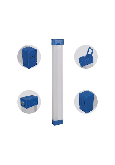 Powermaster T530 32cm 40w Çubuk Portatif Led Işıldak Şarjlı Tüp Lamba 1200mah Beyaz