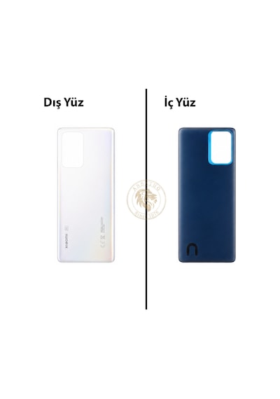 Xiaomi Mi 11-t Ay Işığı Beyazı Arka Pil Kapağı Batarya Kapağı Lazer Kesim Back Cover Çok Renkli