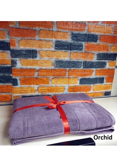 Özdilek Svv Border Büyük Boy Banyo Havlusu 89x173 - Orchid Orkide Lilası Lila