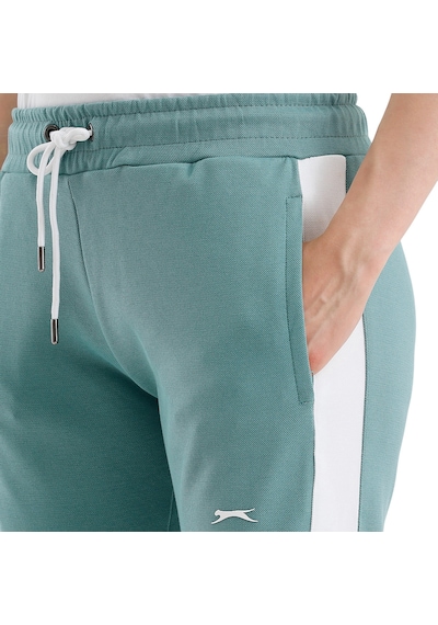 Slazenger VEVA Kadın Cepli Yeşil Eşofman Altı