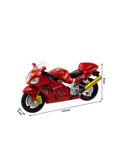 Suzuki Hayabusa Gsx1300 Die Cast Model Motorsiklet Kırmızı Standlı İnce Detay 1:18 Ölçek Çok Renkli