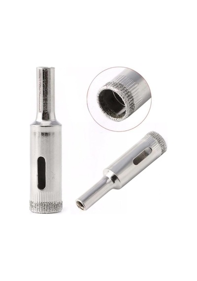 Mermer Granit Fayans Cam Yuvarlak Delme Pancı 10mm 12mm 14mm Elmas Uç Delik Açma Matkap Karot 3 Lü