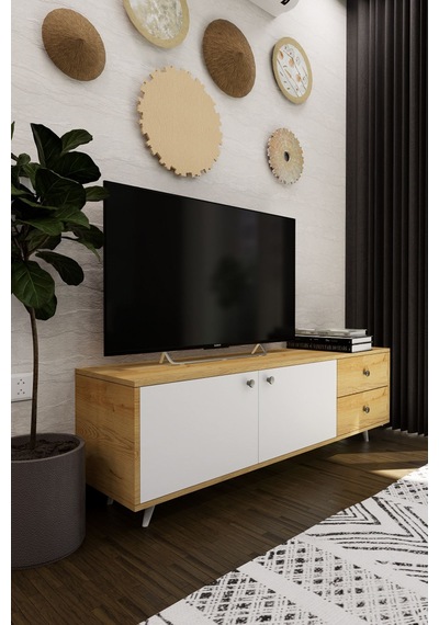 Leder Modern Dekoratif Tv Ünitesi Televizyon Sehpası Atlantik... Atlantik Çam Leder Modern Dekoratif Tv Ünitesi Televizyon Sehpası Atlantik... Atlantik Çam