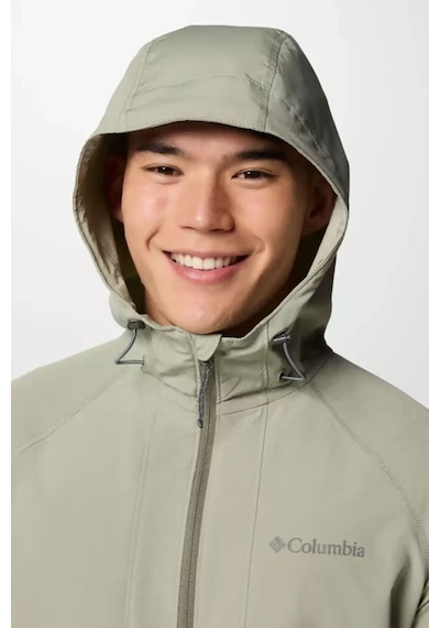 Columbia Erkek Wo9423 Tall Heıghts Iı Hooded Softshell Safari Softshell Wo9423-348 Yeşil