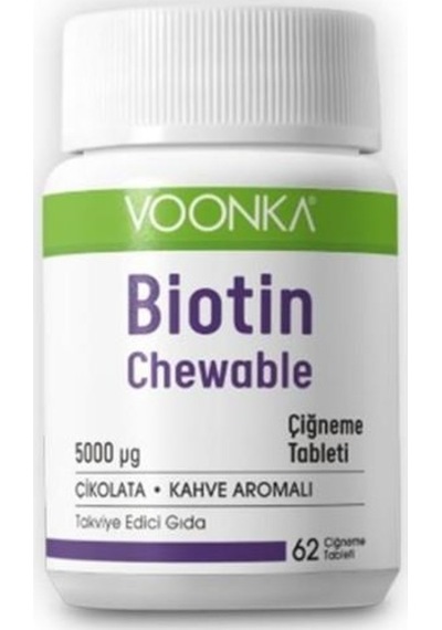 Voonka Biotin Chewable Cigneme 62 Tablet