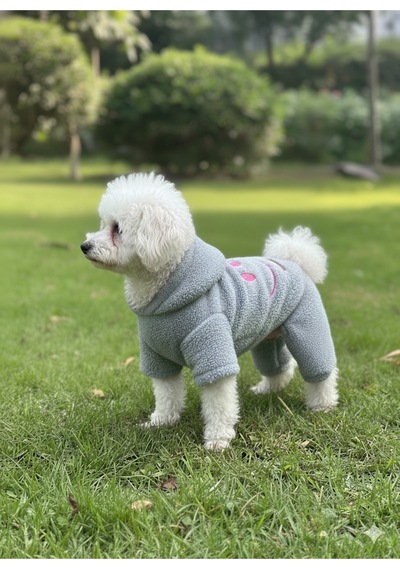 Kedi - Köpek Welsoft Peluş Kışlık Bacaklı Sweat - Pijama - Kıyafet