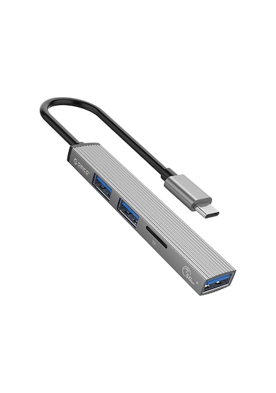 Type-c To 3 Portlu Usb 3.0 Çoklayıcı Tf Micro Sd Kart Okuyucu Hub