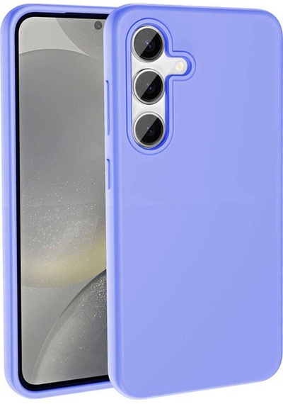 Samsung Galaxy Uyumlu S24 Kılıf M-safe Şarj Özellikli Sıvı Teknolojili Silinebilir Sert Zore Kivi Kapak Lila