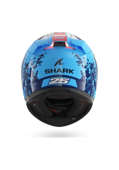 Shark Skwal İ3 Replıca Raul Fernandes Kapalı Kask Ledli Model Renkli Cam lidir Mavi-beyaz
