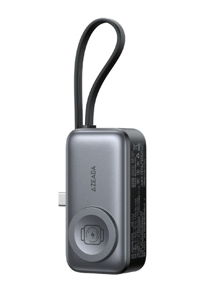 Jopus 5000 Mah Powerbank Lightning Dahili Kablolu Kablosuz Şarj Watch Airpods Uyumlu Mini Powerbank- S18-a Standart