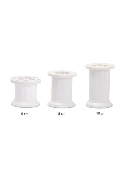 8 Cm Beyaz Ayarlanabilir Jumbo Ayak Tv Ünitesi, Koltuk, Dolap Ayağı, Mobilya Yükseltici Beyaz Diğer