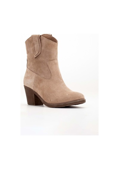 Analin Shoes Kadın Hakiki Deri Western Kovboy Bot Vizon